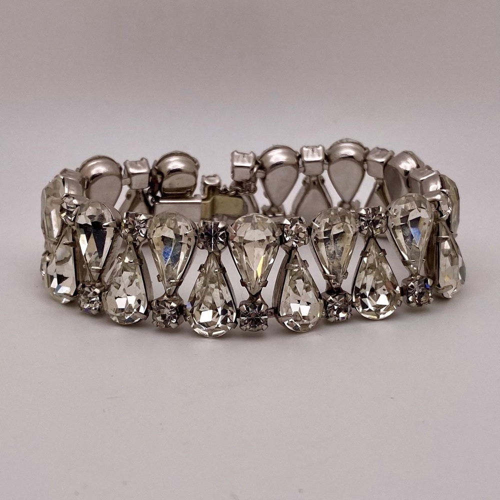 Mid century rhinestone bracelet